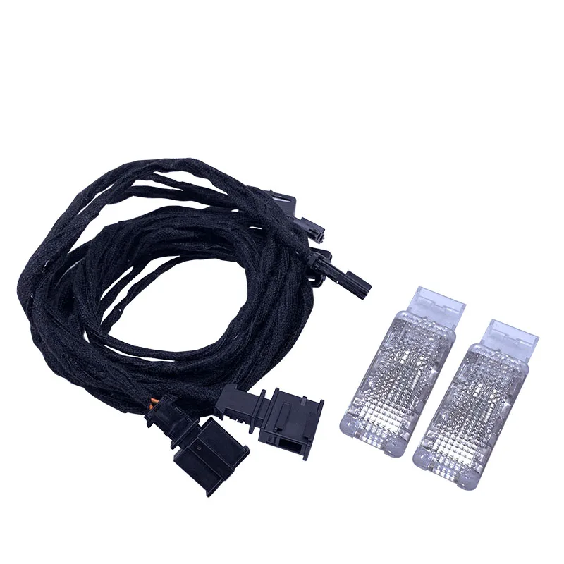 

1 комплект подсветильник Ки для ног Footwell, космическая лампа и кабель для J etta Golf MK5 MK6 MK7 Passat B6 Tiguan Sharan POLO 7L0 947 415