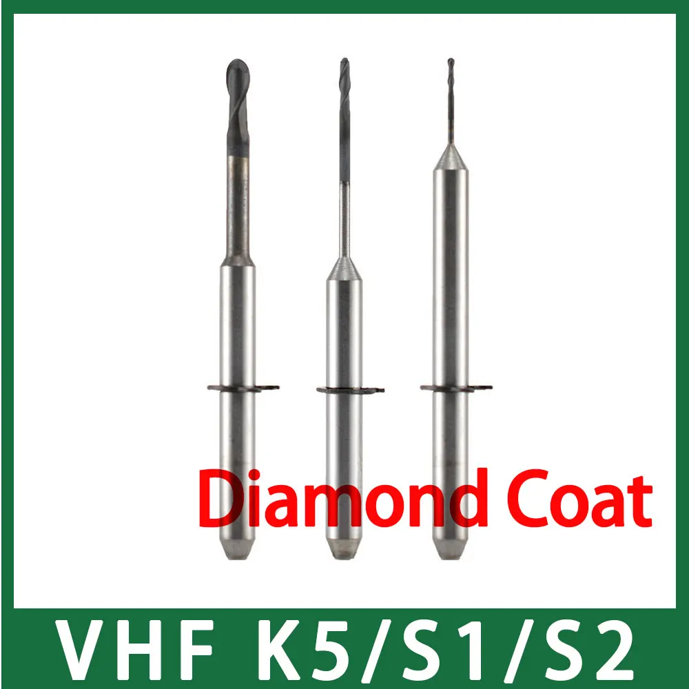 VHF S1/S2/K5 CAD/CAM инструменты с алмазным покрытием специально для фрезерования