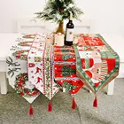 Рождественская дорожка на стол, украшение для дома в виде Санта-Клауса, оленя, рождественские украшения 2021, рождественские украшения, новый год 2022