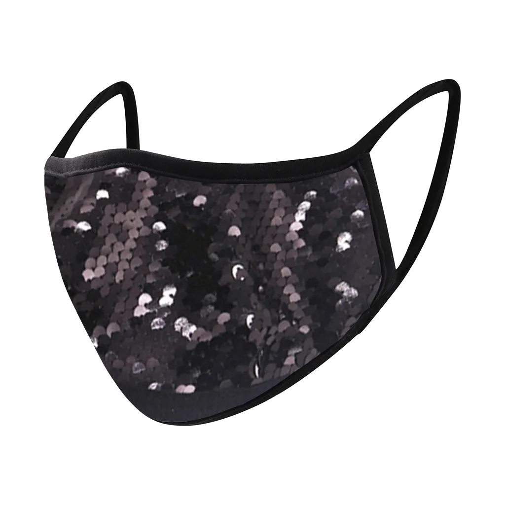 Рождественская Детская Солнцезащитная хлопковая Маска Для Лица с блестками