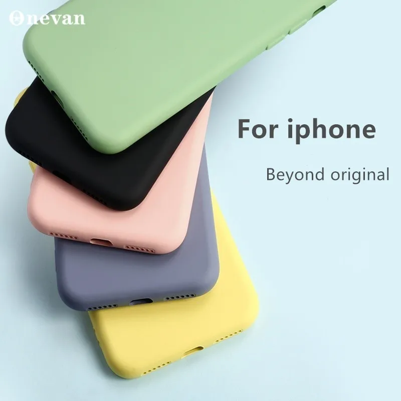 ONEVAN силиконовый чехол для мобильного телефона iphone 7 8 плюс размер 11 Pro Max