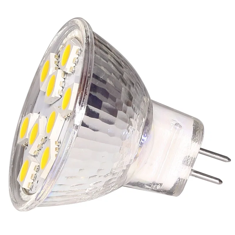 Бесплатная доставка! Светодиодная лампа MR11 9LED 5050 SMD1.8W 12V высокой мощности с белым