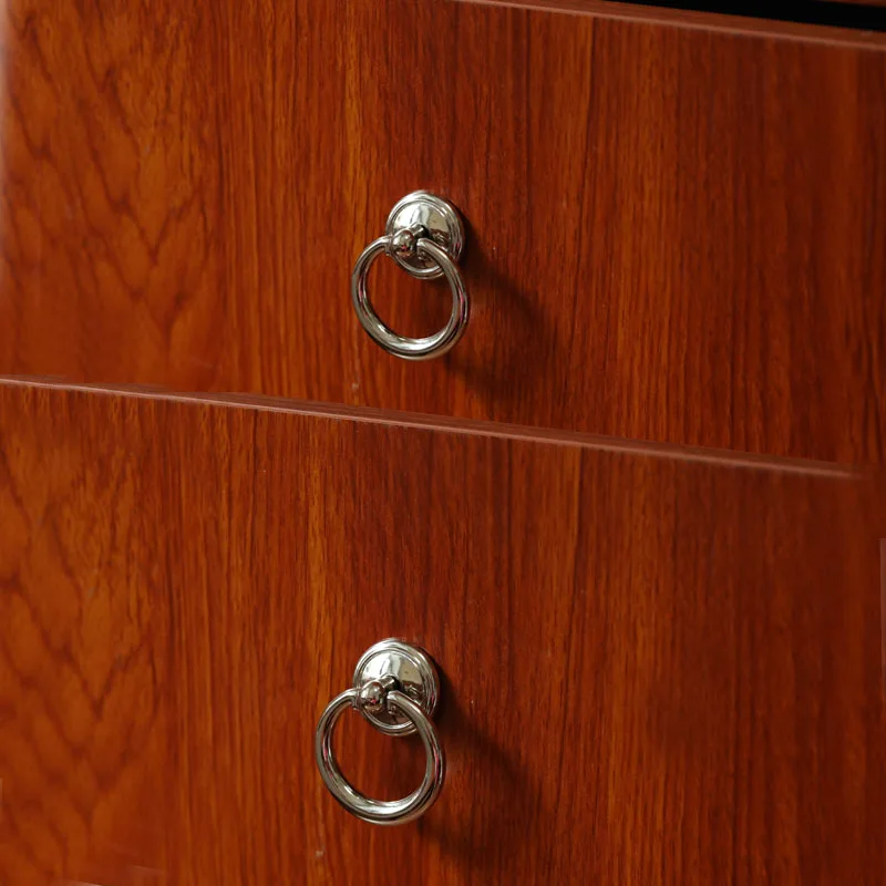 Современная простая ручка с откидным кольцом хромированная никелевая для ящиков