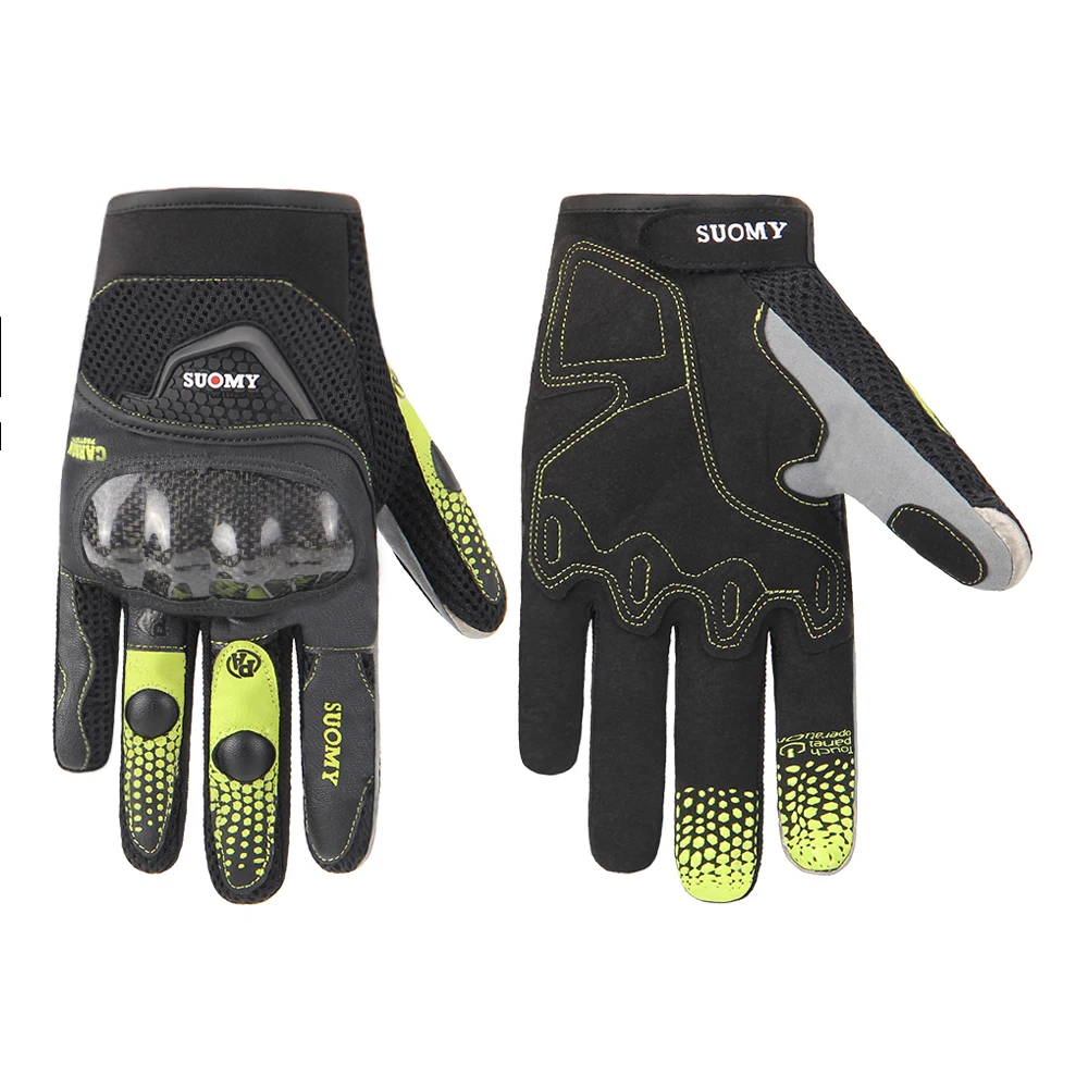 Мотоциклетные Перчатки SUOMY дышащие унисекс перчатки на весь палец модные уличные