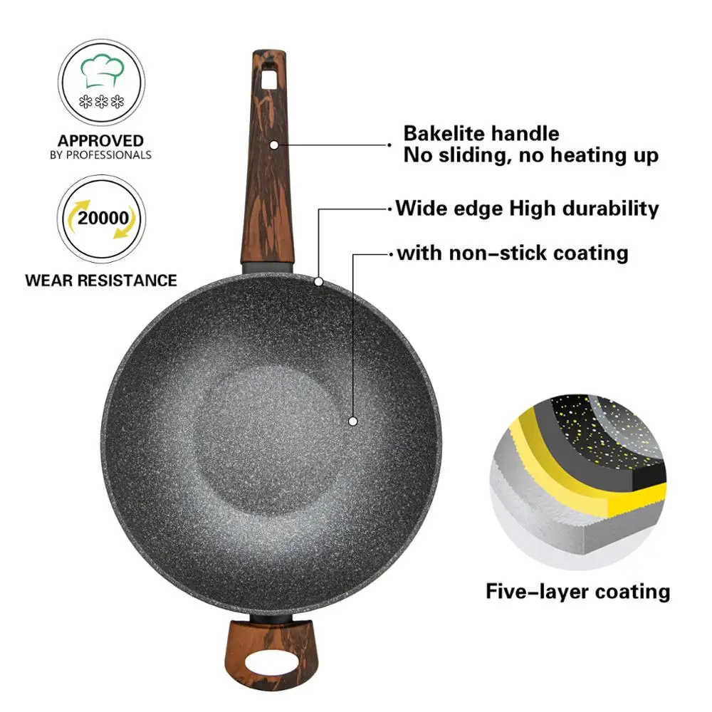 Индукционная плита FISSMAN CAPELLA серии Wok со стеклянной крышкой антипригарное черное