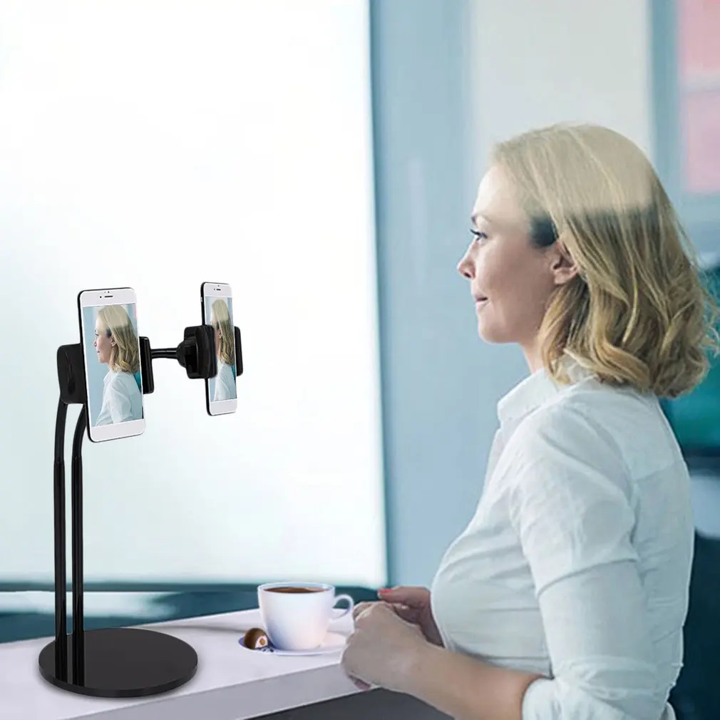 Onleny 2 в 1 держатель для телефона Подставка прямого эфира Регулируемая длинная