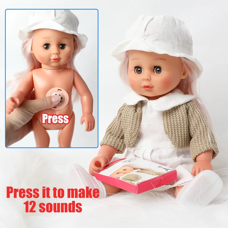 12 дюймовая Реалистичная кукла Bebe reborn DIY Развивающие детские игрушки 30 см имитация