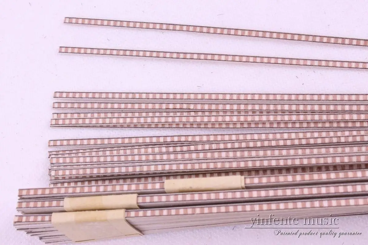 

25 полосок LUTHIER PURFLING, инкрустация MARQUETRY 640x3x1,0 мм #81