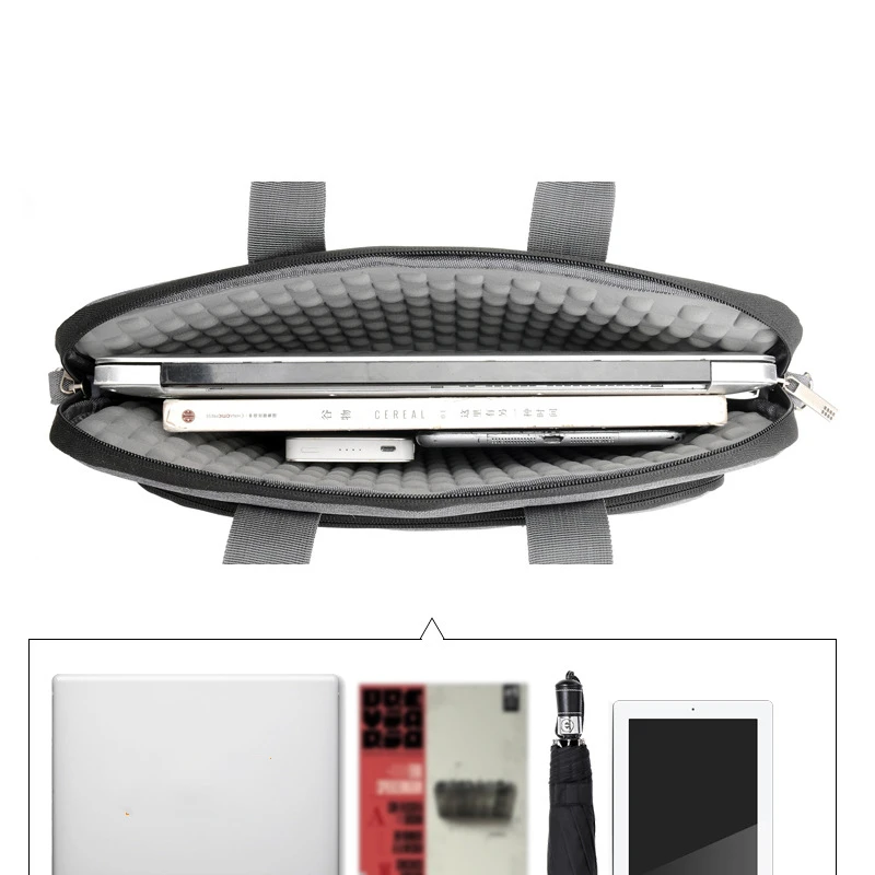 men laptop bag briefcase protective shoulder case for pro 13 14 15 6 17 3 inch macbook air lenovo dell huawei messenger handbag free global shipping