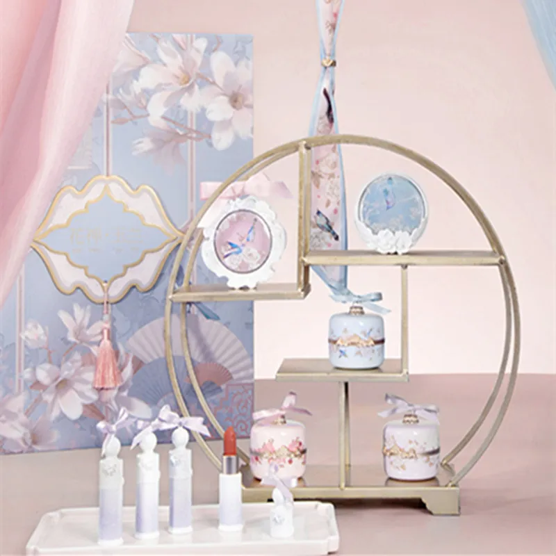 

Cy Flower Know Flower God Magnolia Gift Box Makeup Set Lipstick Blush Air Cushion Powder Gift