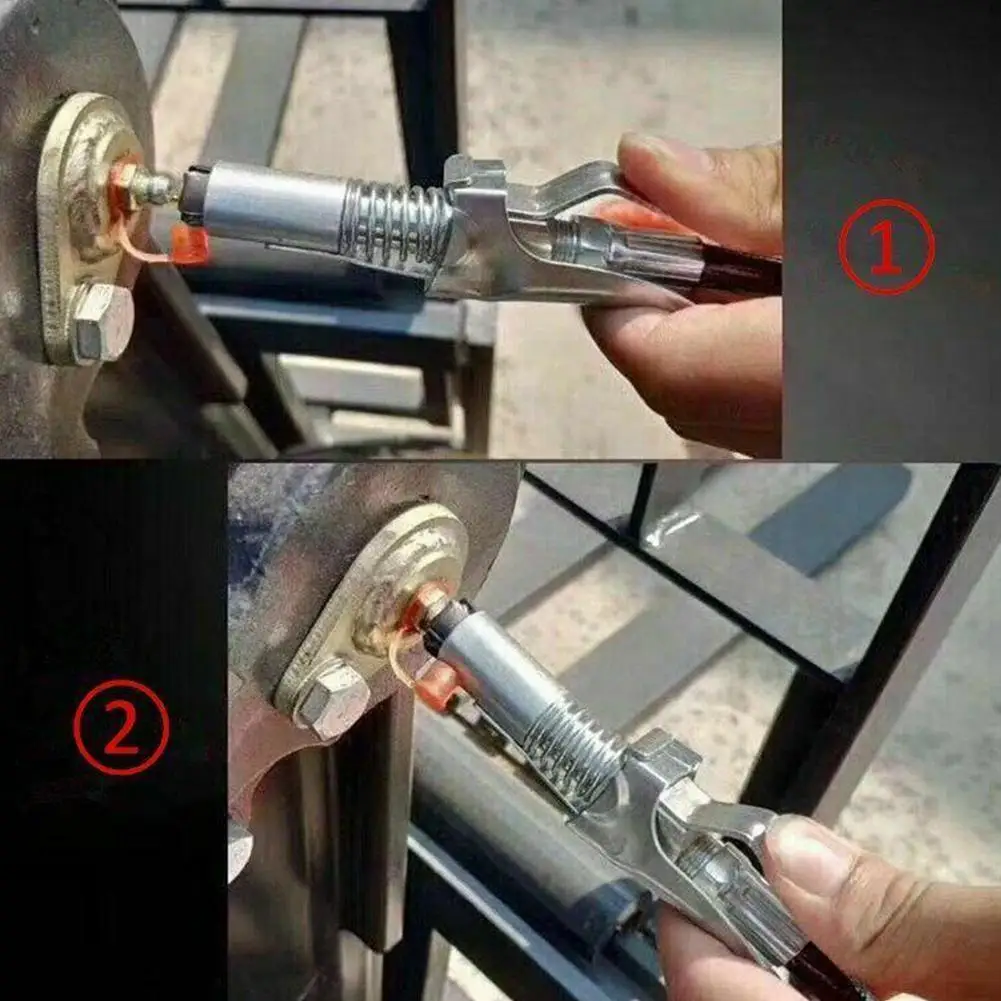

Grease Coupler Lock Pliers High Pressure Fitting Double Filling NPT Grease All Handle - Fits Fitting Guns 1/8inch R7A8