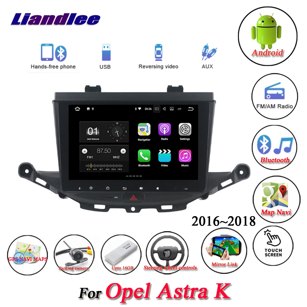 Автомобильная Мультимедийная система Android для Opel Astra K 2016 2018 радио AUX Mirror Link GPS