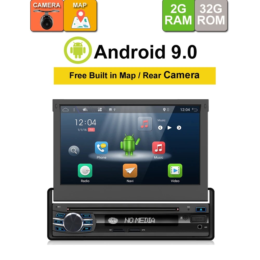 1 Din Android автомобильный мультимедийный авто радио dvd-плеер gps навигация с " сенсорный экран Съемная панель Поддержка wifi Зеркало Ссылка