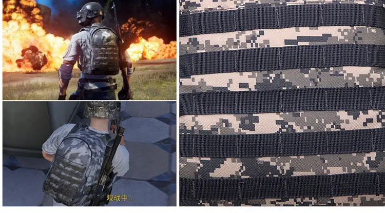 Горячая игра PUBG рюкзак косплей игра Playerunknown's Battlegrounds Уровень 3 Рюкзак инструктора открытый большой емкости рюкзак