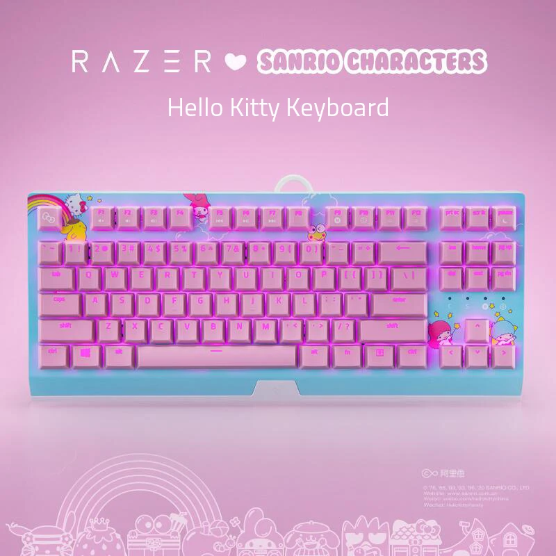 Компактная механическая клавиатура Razer BlackWidow X Sanrio, ограниченный  выпуск | Компьютеры и офис | АлиЭкспресс
