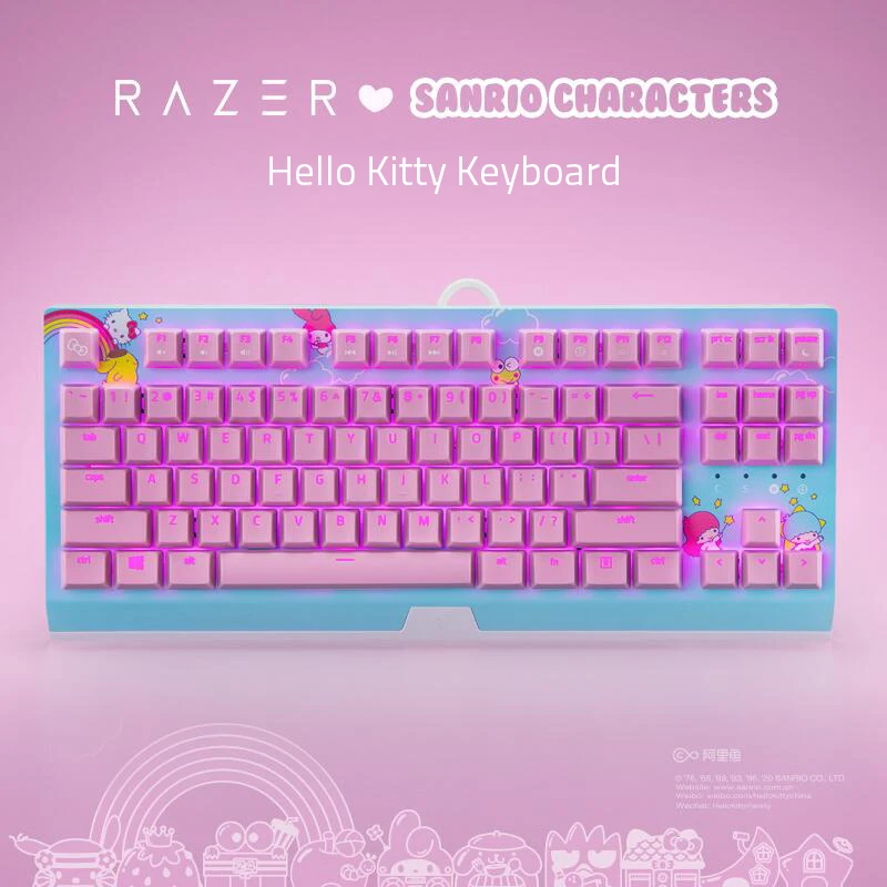Компактная механическая клавиатура Razer blackвдова X Sanrio Limited Edition|Клавиатуры| |