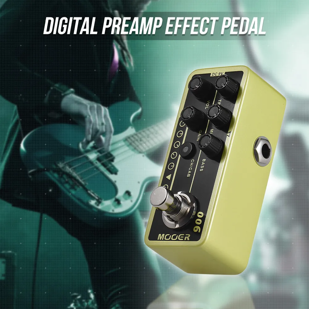 

MOOER MICRO PREAMP Series 006 US Classic Deluxe American Blues Combo Digital Preamp Preamplifier Guitar Effect Pedal True Bypass