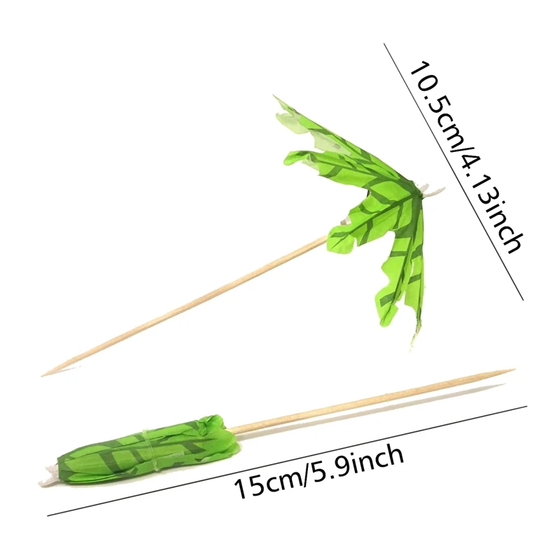 100 шт. тропический бумажный зонт из кокосовой пальмы Коктейльные медиаторы