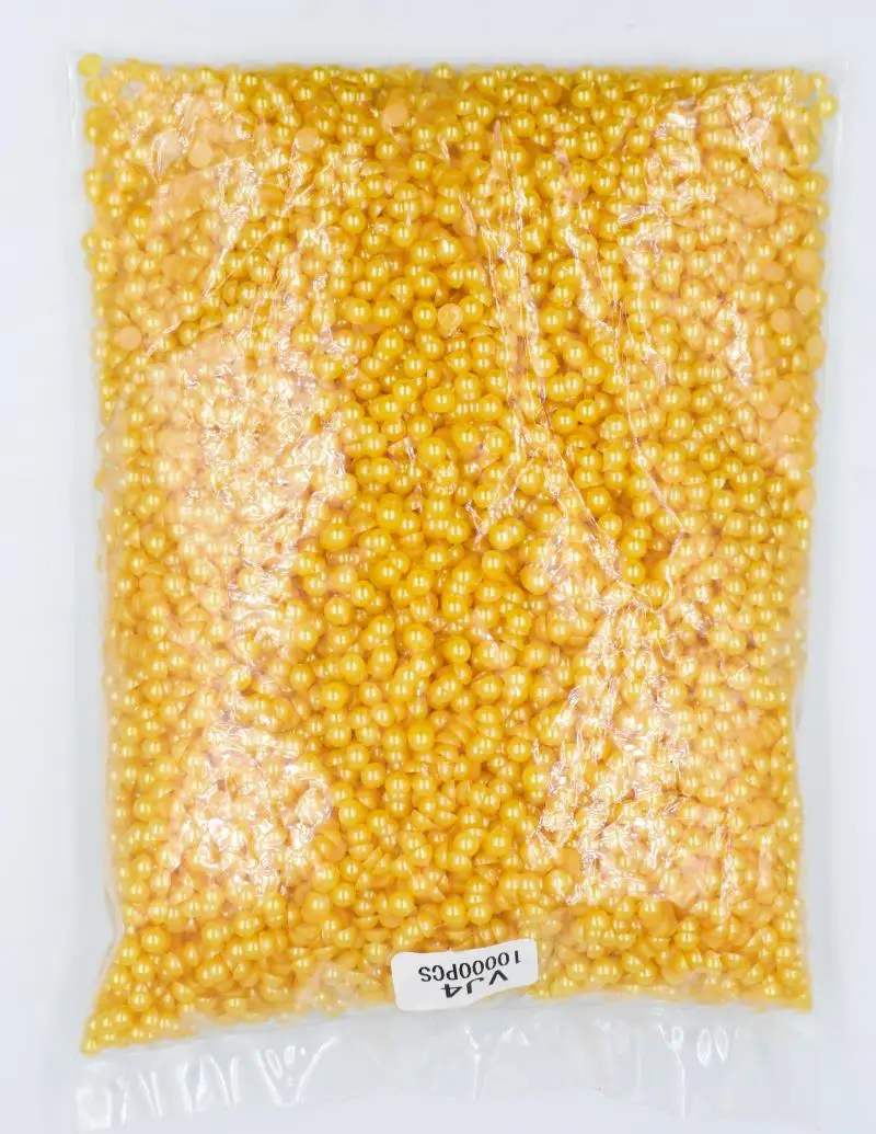 

2mm,4mm,6mm,8mm,10mm,12mm,14mm Topaz Color Flat back ABS round Half Pearl beads, imitation plastic half pearl beads