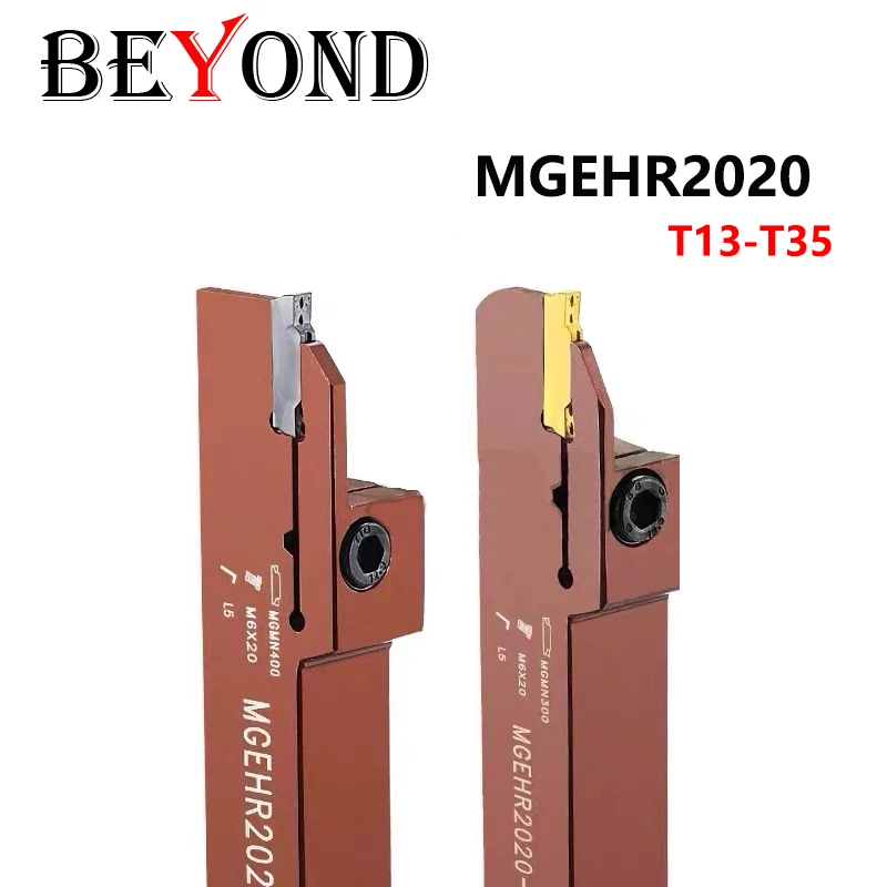 

BEYOND Spring Steel MGEHR2020 T10 T20 T30 Bronze External Cutting Toolholder MGEHR Lathe Cutter CNC Shank Turning Tools Bar