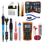 60 Вт Регулируемая Температура Электрический паяльник Комплект 80W 220V 110V сварки наладочная станция для пайки Тепло Карандаш, набор инструментов для ремонта