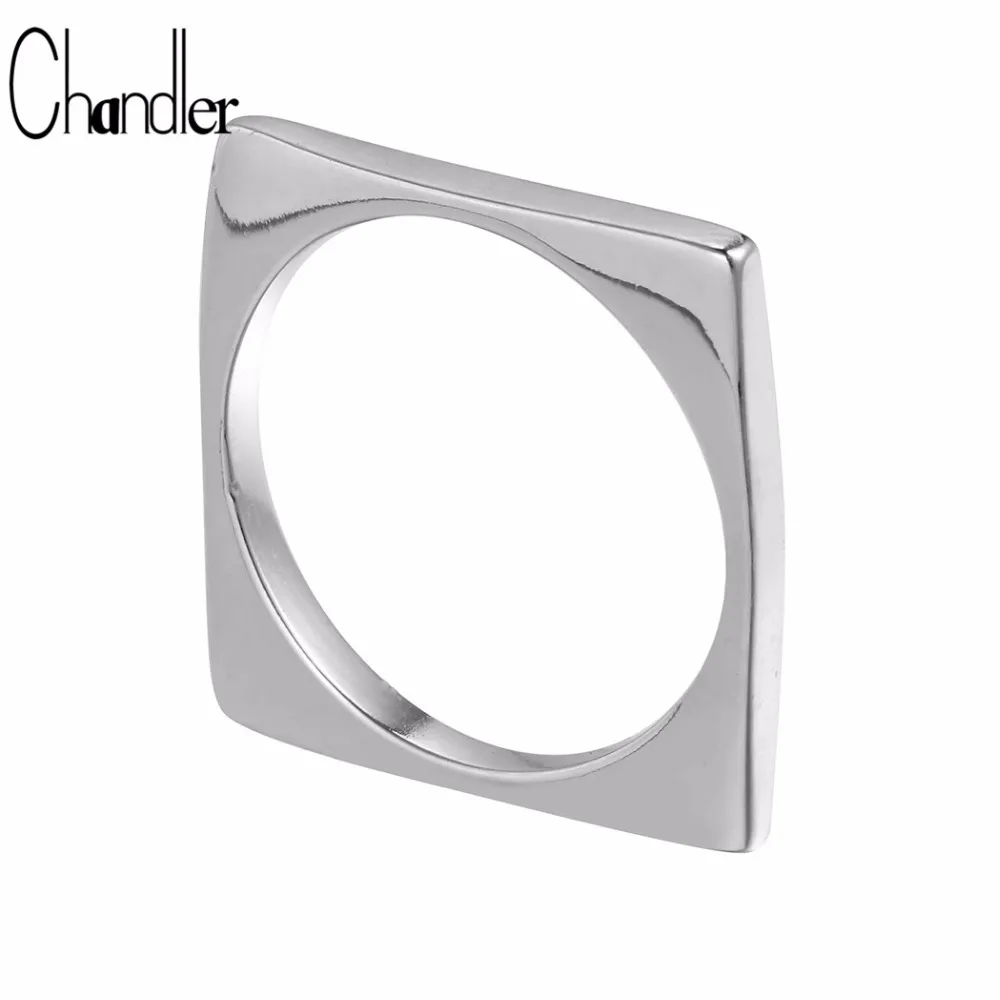 Чандлер панк готика трендовые ювелирные изделия Квадратные Кольца для женщин