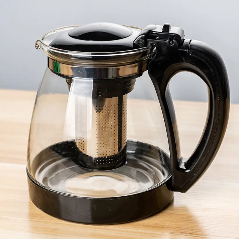 

1Л термостойкий стеклянный чайник для заварки чая Китайский Чайный набор кунг-фу чайный набор пуэр чайник кофейного стекла удобный офисный ...