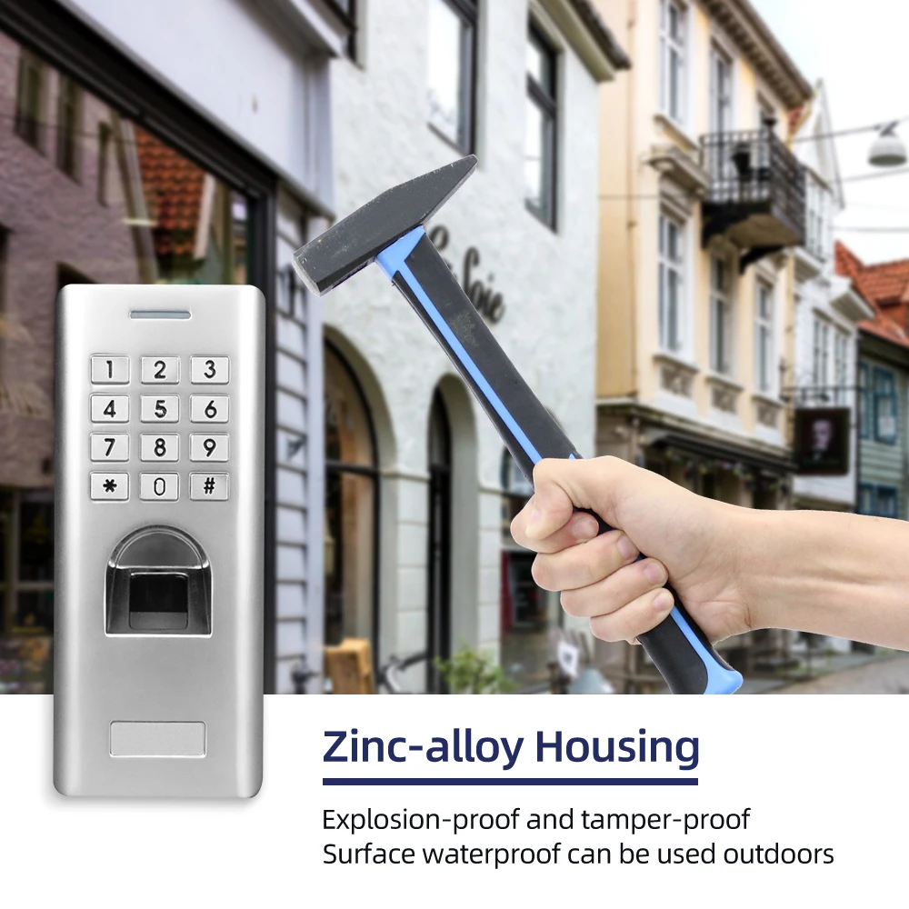 Jeatone Клавиатура доступа Поддержка пароль отпечатков пальцев разблокированная