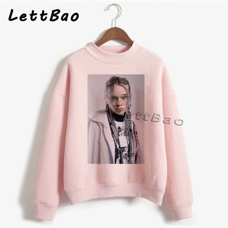 10 Billie Eilish толстовки свитер уличная Эстетическая Готическая Moletom Feminino Ullzang Harajuku на заказ Женская толстовка Femme 90s - Цвет: 10