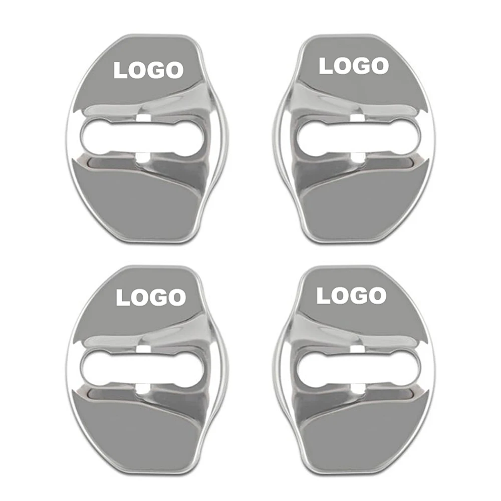 4 шт. Чехол для автомобильного дверного замка с логотипом Tesla Model 3 X Y Автомобильный