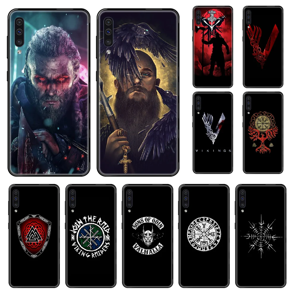 

Viking Nordic pirate Phone case For Samsung Galaxy A 3 5 6 7 8 20 40 50 70 71 E S Plus 2016 2017 2018 black soft cell cover 3D