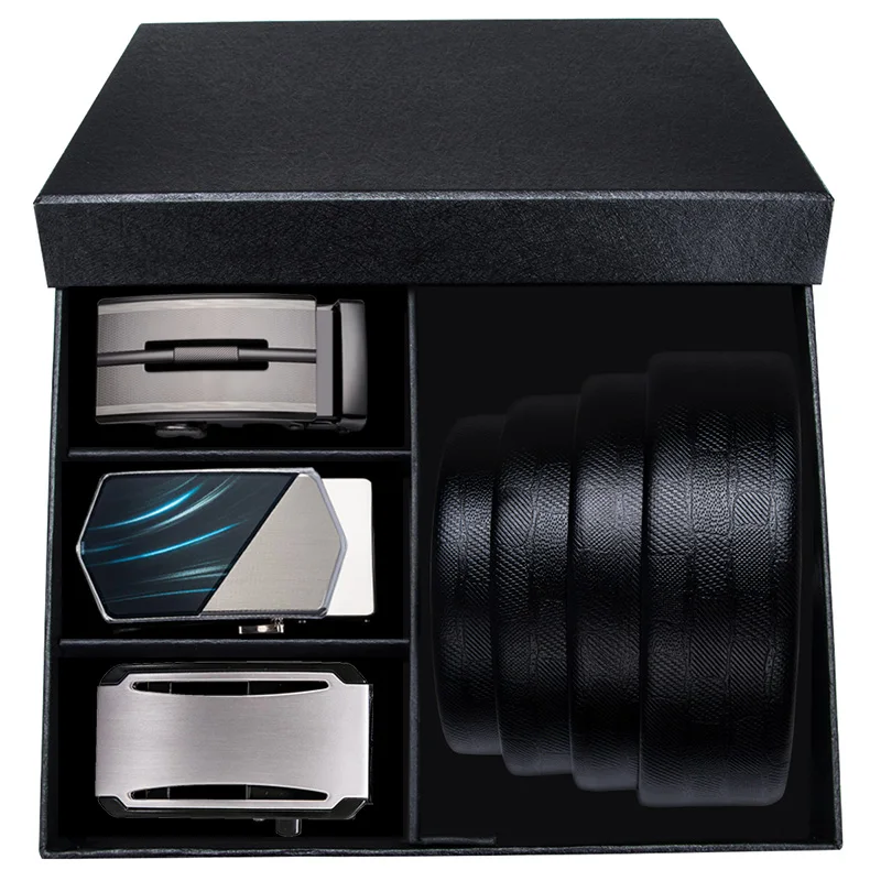 Ремень мужской из воловьей кожи с автоматической пряжкой 110 150 см|Мужские ремни| |