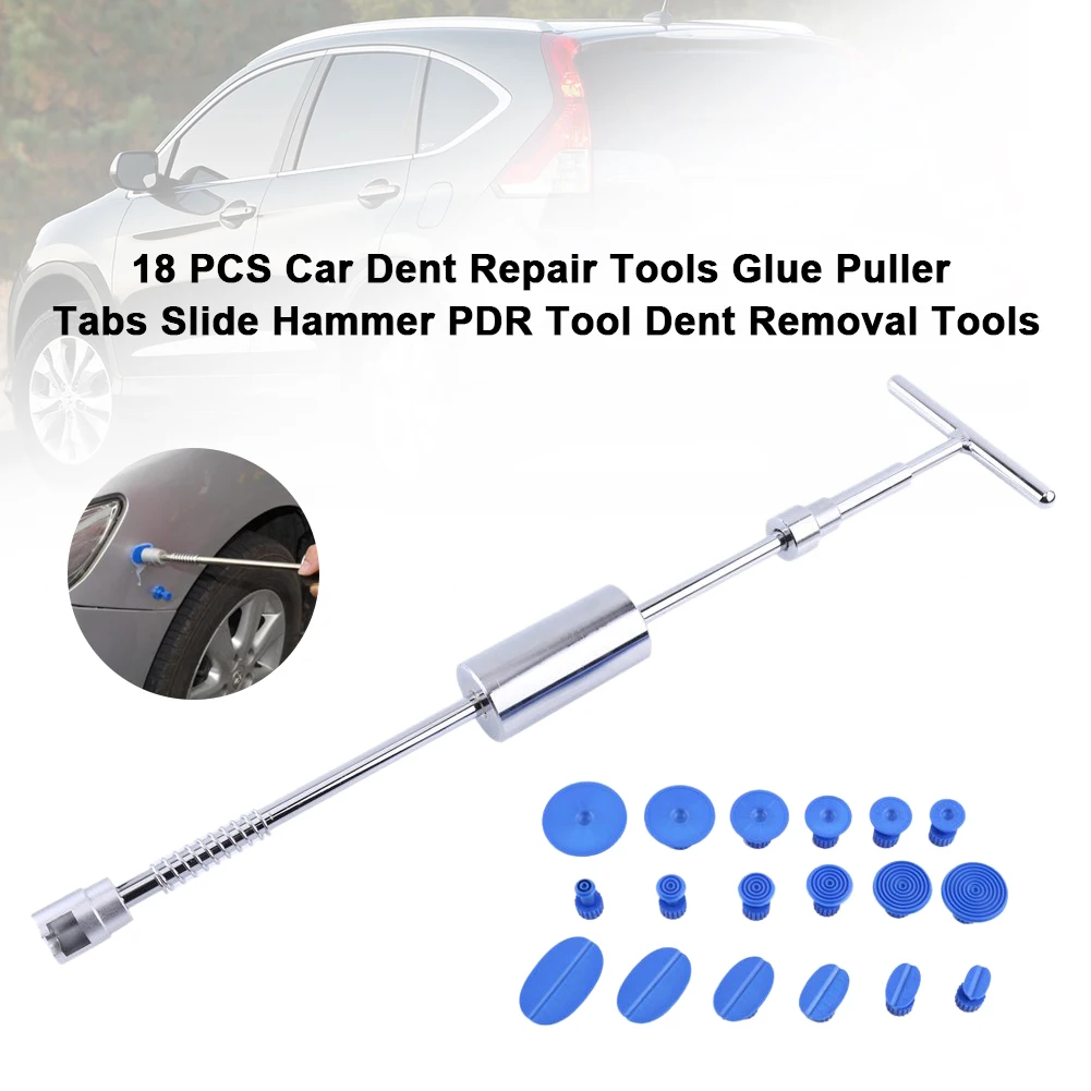 Набор инструментов для ремонта вмятин автомобиля Т-образный вытяжной молоток 2 в