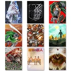 5D алмазная вышивка крестиком, картина для домашнего декора, полная круглая мозаика атака на Титанов, аниме картина ручной работы, настенное искусство