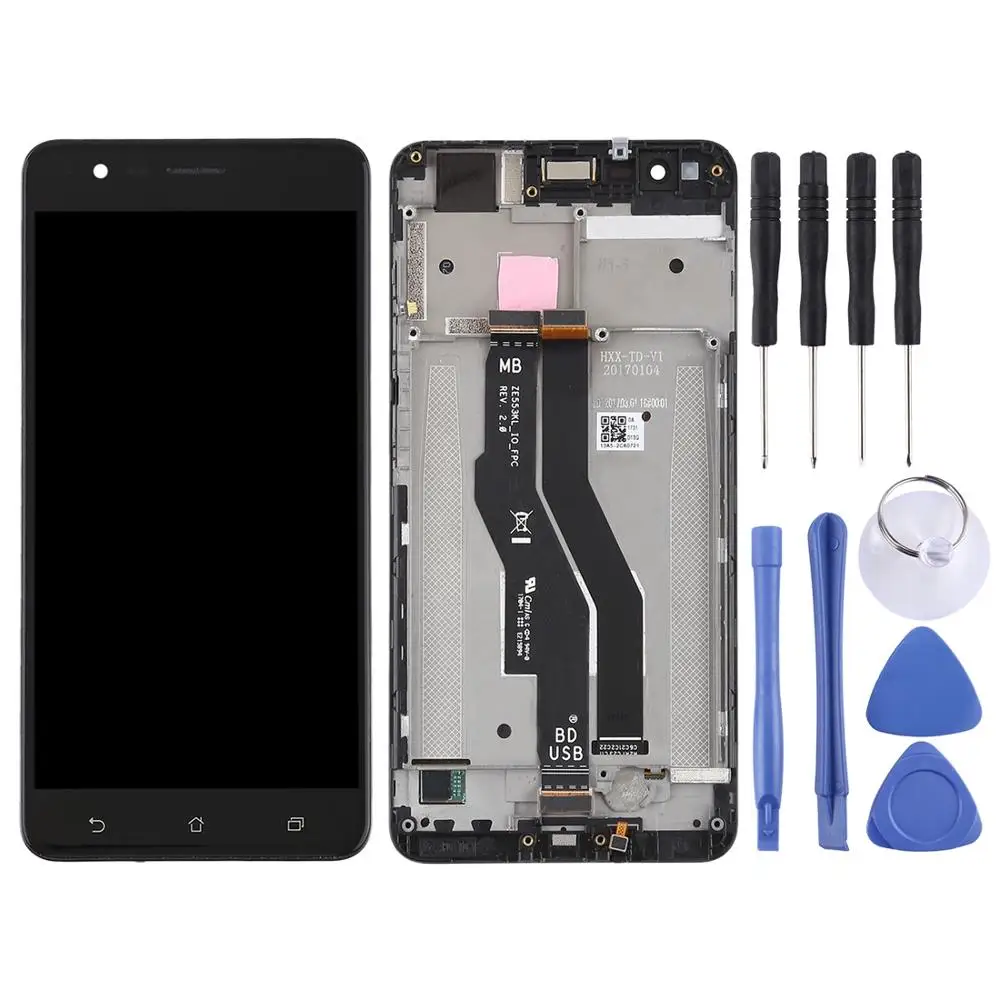 Для Asus Zenfone 3 Zoom ЖК-экран дигитайзер полная сборка Дисплей с рамкой запасная часть