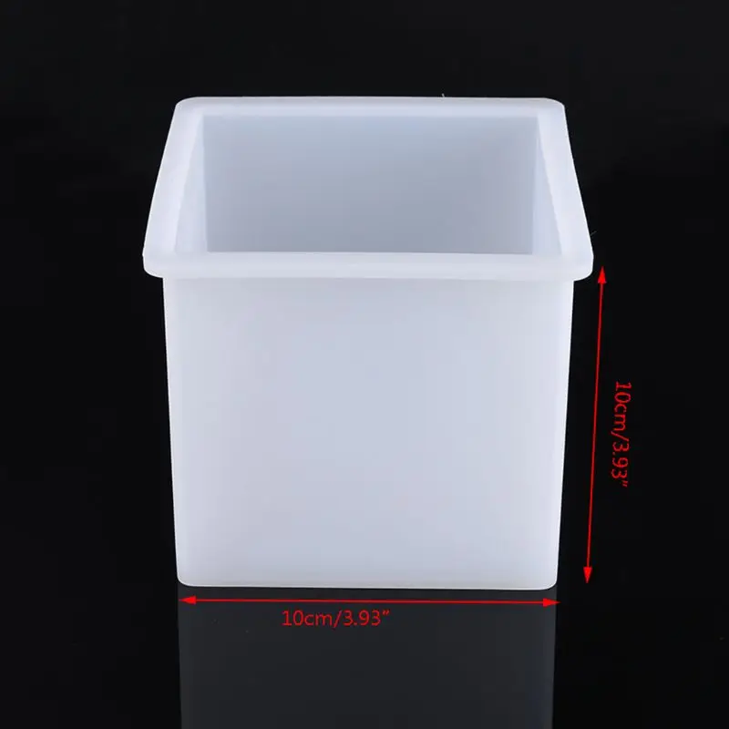 

C90C 10cm/4" Super Large Cube Square Silicone Mold Resin Casting Jewelry Making Tools