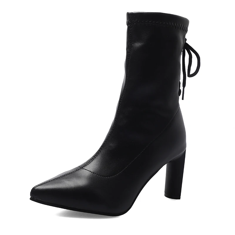 

Women Boots Fashion Leather Sexy Motorcycle Shoes Casual Women Boots 2021Vanny Factory Store