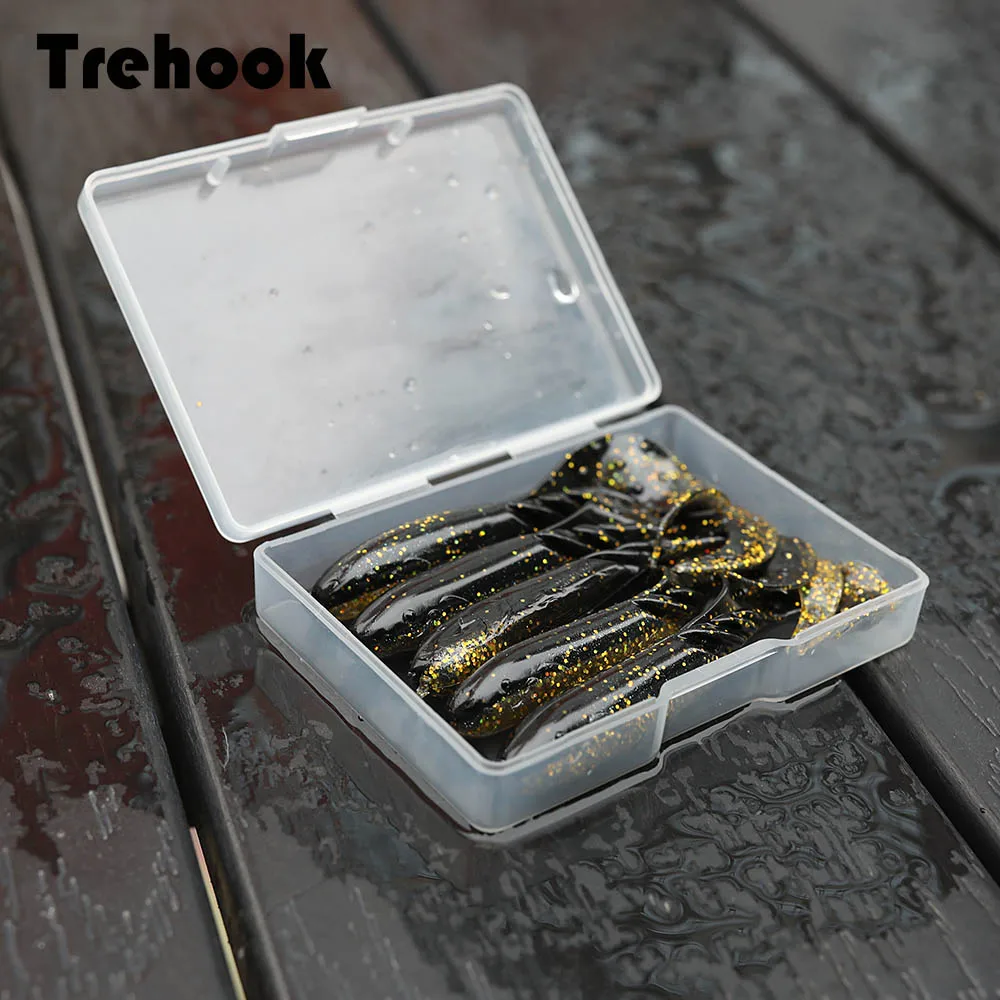 TREHOOK 5 шт./лот мягкие приманки для рыбалки Shad 7 см 2,4 г Easy Shiner силиконовая приманка искусственная червь приманка Воблер для ловли рыбы