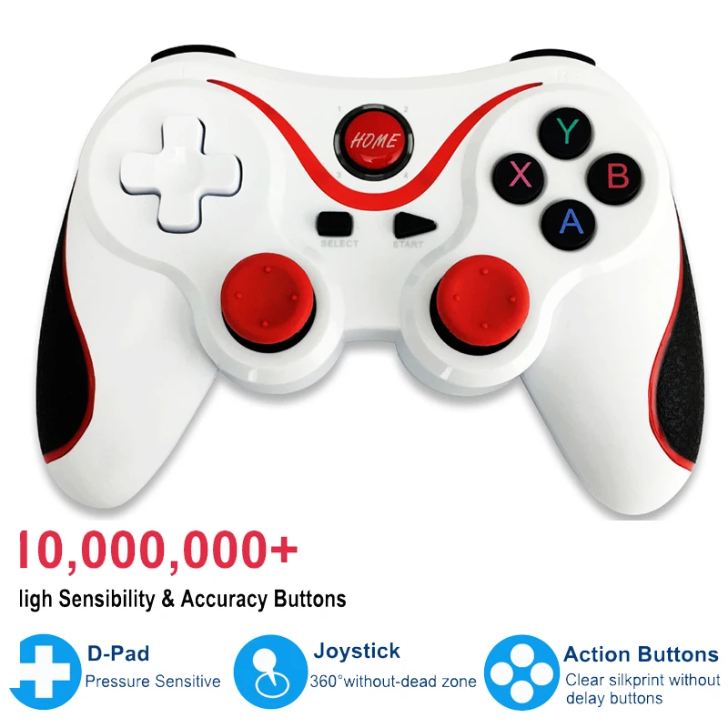 Оптовая продажа Android геймпад T3 X3 беспроводной джойстик игровой контроллер Bluetooth