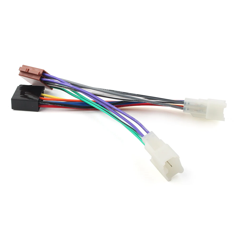 Автомобильная стереосистема 2 шт. Комплект двойной Din для приборной панели и жгут