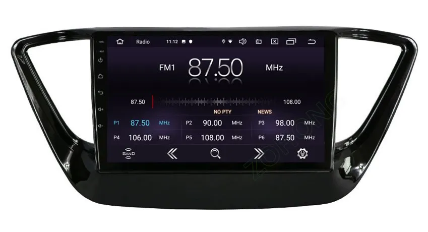 Android 9,0 RAM2Gb 2.5D Автомобиль Радио DVD для hyundai Solaris Verna Авто радио мультимедиа плеер для автомобиля gps навигации для hyundai Solaris радио