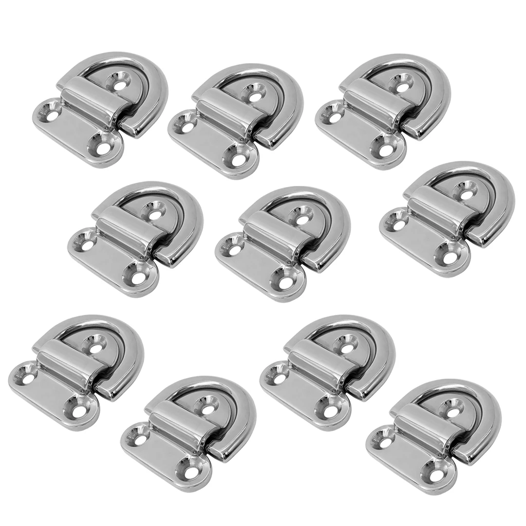 10 шт. небольшой складной коврик Крепежное кольцо Скоба для прицепа лодки|Морское