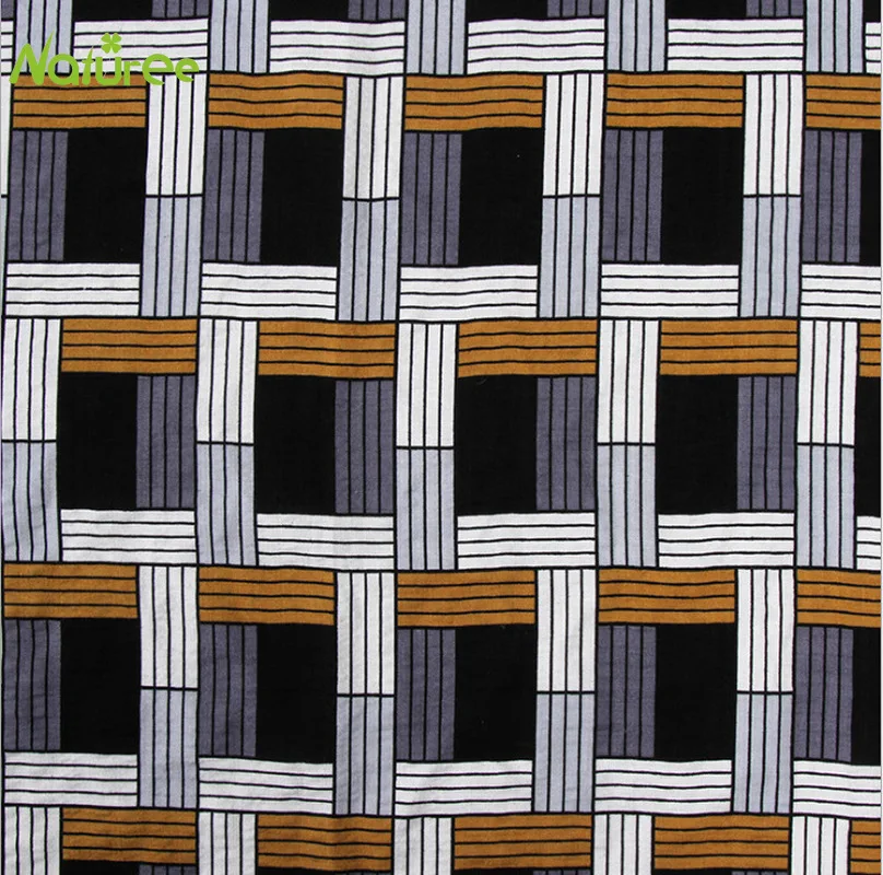 145cm*100cm Interwoven Cotton Fabric Geometric Print Women's Clothing For Fashion Personality Dress | Дом и сад