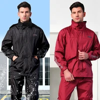 adults unisex raincoat travel outdoor suit travel waterproof raincoat motorcycle zipper regenjas dames rain protection dl60yy