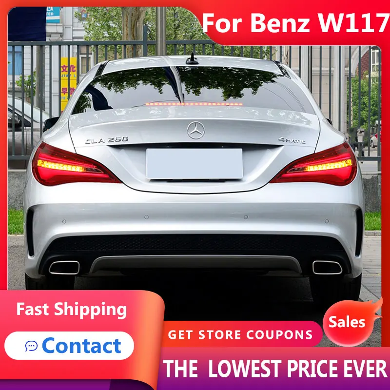 HANA для Benz W117 2014-2019 CLA180 CLA200 CLA300 задние фары светодиодные противотуманные DRL дневные
