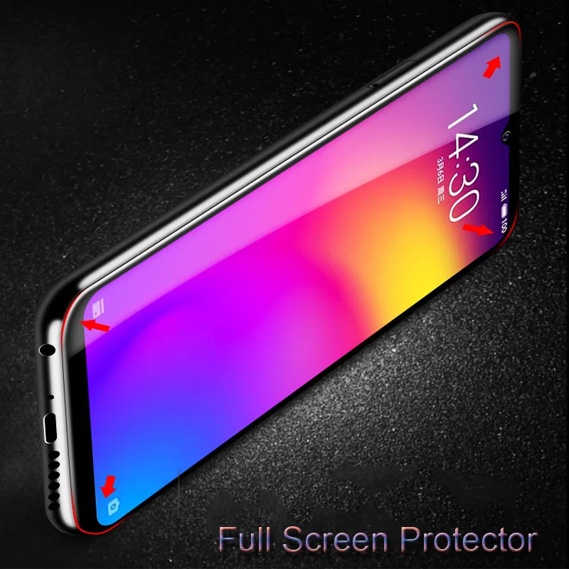 2 шт. задняя крышка 9D для Mei zu Note 9 закаленное стекло с полным покрытием Note9 защитная