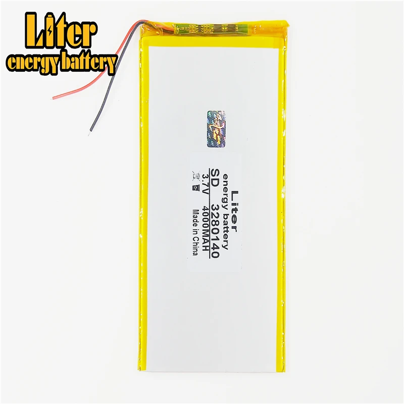 Аккумулятор для планшета 3280140 3 7 В 4000 мАч 3080140 li ion para v88 v971 m9 2*80*140 мм|tablet battery|3.7v