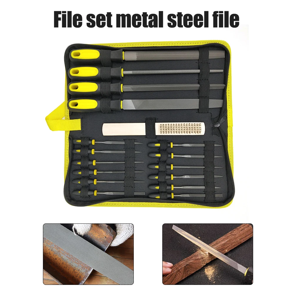 17 шт. набор надфилей с Чехол файлы для металла ювелирные изделия из стекла и камня