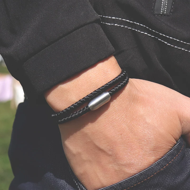 2021 минималистичный браслет из нержавеющей стали для мужчин и женщин магнитный