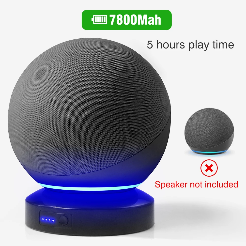База аккумуляторная для Echo 4-го поколения 7800 мАч портативное беспроводное